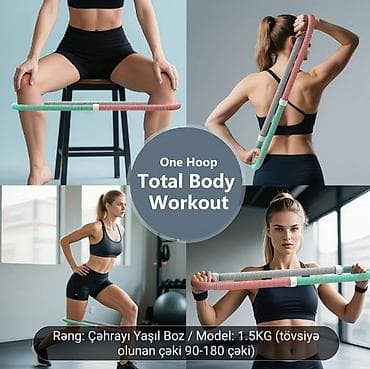 Ovçuluq və balıqçılıq: Məhsul: Spring Hula Hoop – tam bədən məşqi halqası Rəng — 1