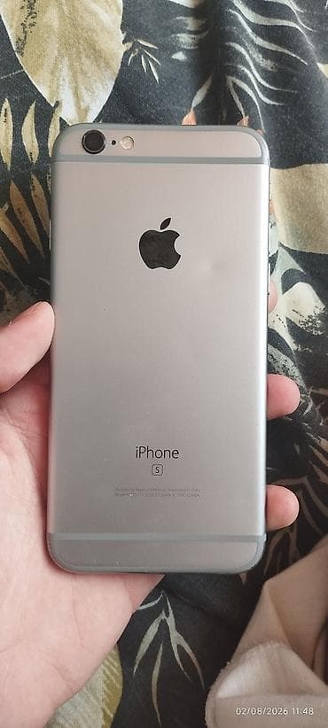 iphone 6 's: IPhone 6s, 64 GB, Space Gray, Barmaq izi — 2