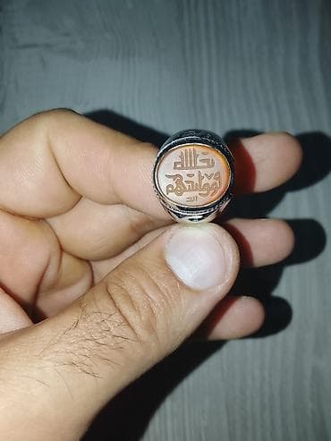 zikr ring: Üzük, Gümüş, Əqiq — 6