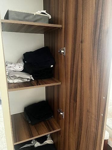 islenmis matras: İşlənmiş, 4 qapılı, Güzgülü, Qəhvəyi, Digər material, Açılan, Düz dolab — 3