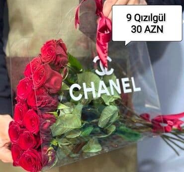 Fiqurlar: 🔴 Təbii Qızılgul səbətləri 5 Qızılgül - 20₼ 7 Qızılgül - 25₼ 9 — 4
