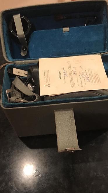 kino kamera: Sovet istehsalı portativ 8 mm film kamerası və tam aksesuar dəsti — 3