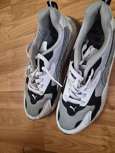 puma krasofka: Puma RS seriyası kişi krossovkaları - Rəng: boz, ağ və qara — 2