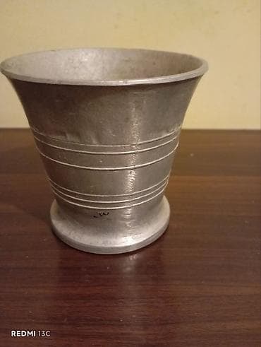 Alüminium havan (dibçək formalı, klasik dizayn) - Material: tökmə