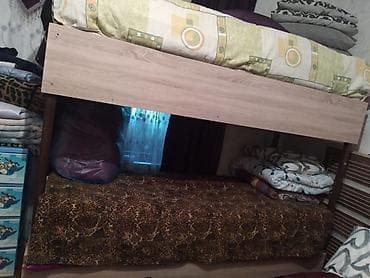 Oğlan və qız üçün, Çarpayı, Matrassız, Siyirməsiz, Taxta