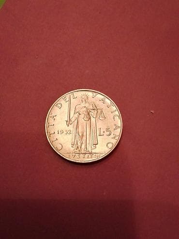 gitara simləri: Məhsul: Vatikan şəhər-dövləti 5 lirə sikkəsi - Nominal: L.5 (5 lirə) — 1