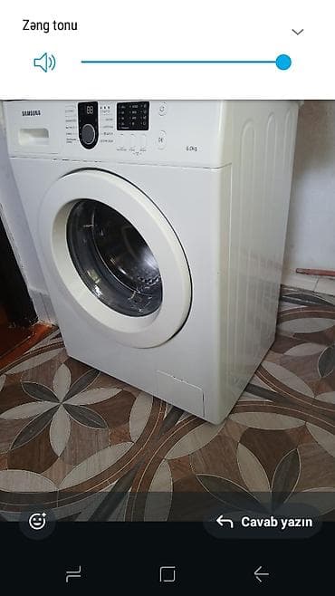 Samsung önyükləməli paltaryuyan maşın - Yükləmə həcmi: 6 kq