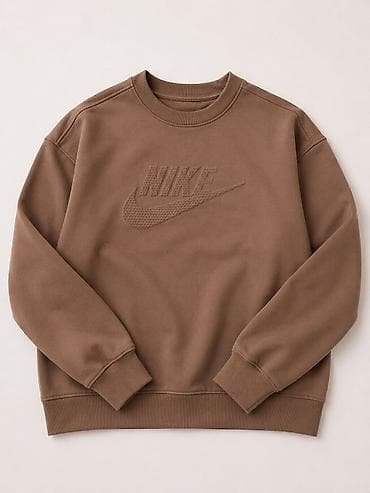 kişi tumanı: Svitşot, Nike, Standart, rəng - Qəhvəyi — 1