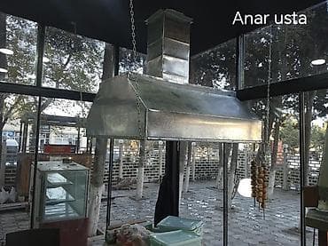 servis arabaları: Mətbəx və istehsalat məkanları üçün sinklənmiş hava çıxarıcı başlıqlar — 9