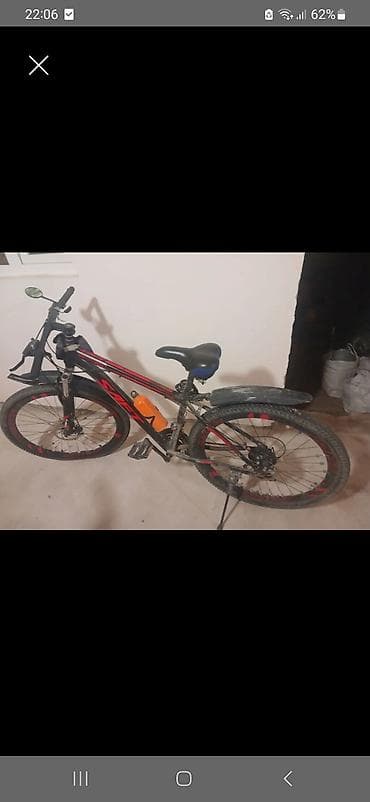 Dağ/şəhər tipli velosiped – 26” təkərlər, ön və arxa disk əyləclər — 1