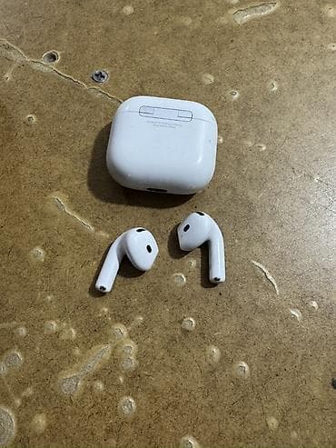 mac air: Apple AirPods (Lightning qutulu) - Rəng: ağ - Komplekt: 2 ədəd — 1