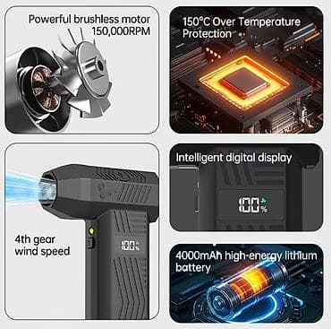 Skanerlər: Portable Turbo fan 💨 Мощный Турбо Вентилятор Super Power Turbo Fan — 9