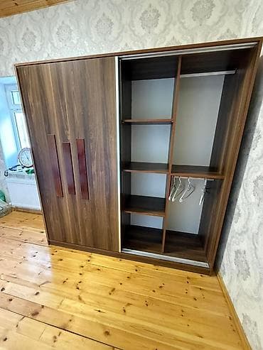 guzgusu: 2 qapılı, Güzgülü, Qəhvəyi, Digər material, Kupe, Düz dolab — 2