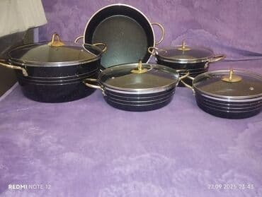 xonça şəkli çəkmək: 3 lt 10 32 sm derin tava 20m qapağı hər ikisinə geden dest ucuz — 6