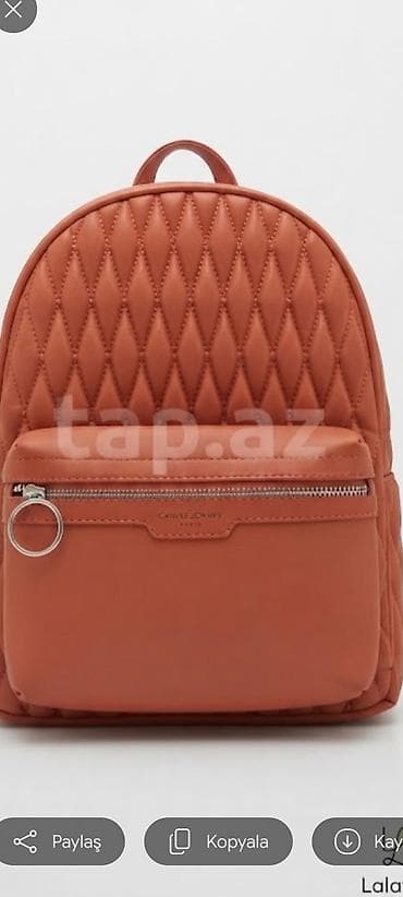 prada canta: Qadınlar üçün şık bel çantası/ryukzak - Rəng: tərtənz (terrakota) – — 1