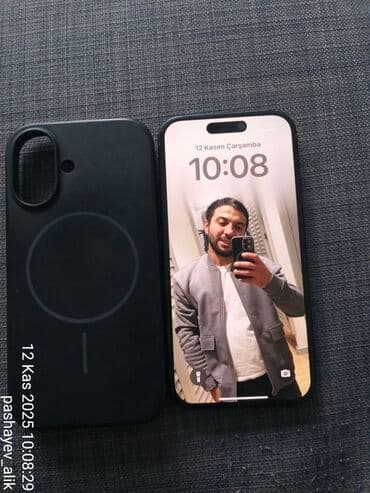 iphone 6 plus ikinci el: IPhone 16, 256 GB, Qara, Simsiz şarj, Barmaq izi, Face ID — 1