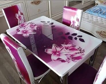 metbext moyka: Mətbəx üçün, Yeni, Açılan, Dördbucaq masa, 4 stul — 7