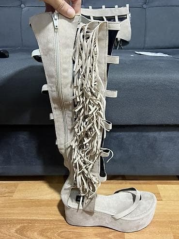 Ölçü: 38.5, rəng - Bej, Yeni