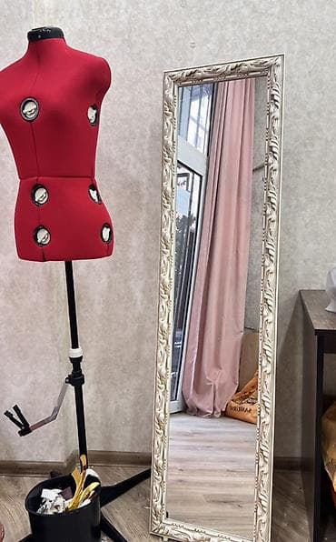 usaq ucun skaf: Atelye avadanlıqları və dekor dəsti - Tam boy güzgü: Ağ-qızılı — 2