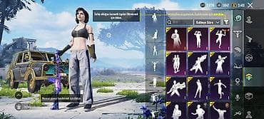 krasofka qadın: PUBG Mobile oyun hesabı – nadir kosmetiklər və nəqliyyat örtükləri ilə — 9