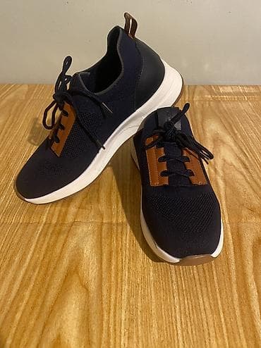 stay mate: Kişi idman üslubunda günlük ayaqqabı - Rəng: tünd göy (navy) üst, ağ — 6