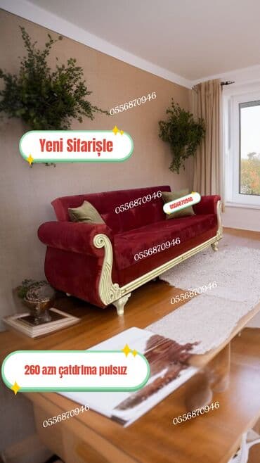 metbex divanlari: Divan, Qonaq otağı üçün, Parça, Bazalı, Açılan, Kitab — 1