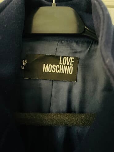 moschino: Palto, Moschino, M, rəng - Göy — 2