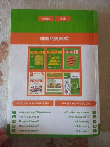 Musiqi alətləri: İngilis dili . Nərgiz Nəcəf. test toplusu. Qramatika və Lüğət toplusu — 2