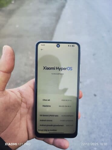 Apple iPhone: Poco X5 5G, 256 GB, rəng - Mavi, Sensor — 5