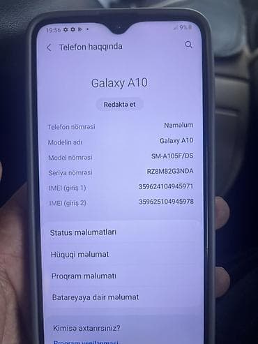redmi note 12 s: Samsung Galaxy A10, 32 GB, rəng - Boz, İki sim kartlı — 3