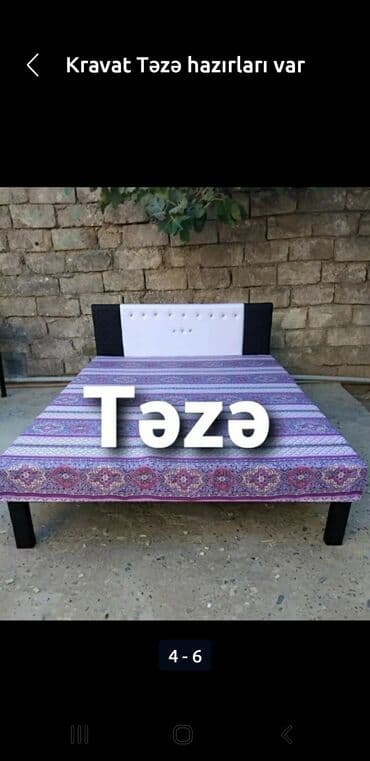 Новый, Односпальная кровать, Без подьемного механизма, Без матраса, Без выдвижных ящиков, Азербайджан — 2