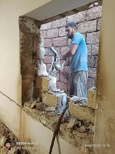 ev temiri kreditle: Beton kəsmə xidməti - Divar, döşəmə və tavanlarda dəqiq və səliqəli — 3