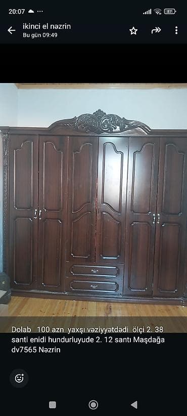 iran mallari toptan satis: İkinəfərlik çarpayı, Dolab — 7