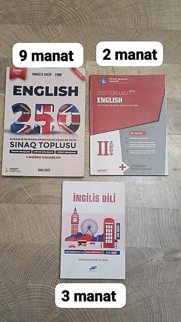 Məhsul: İngilis dili üzrə test və sınaq topluları paketi - English
