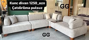 l divan: Künc divan, Açılmayan, Bazasız, Parça, Pulsuz çatdırılma — 1