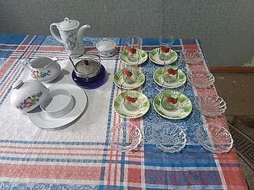 Çay dəsti, rəng - Ağ, Farfor