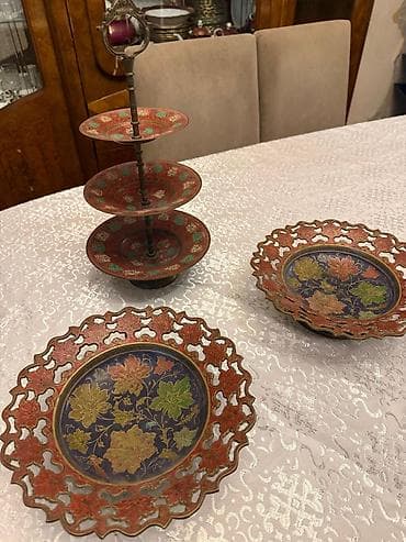 tor setkalar: Tort və şiriniyyat qabı, rəng - Qırmızı, Metal — 1