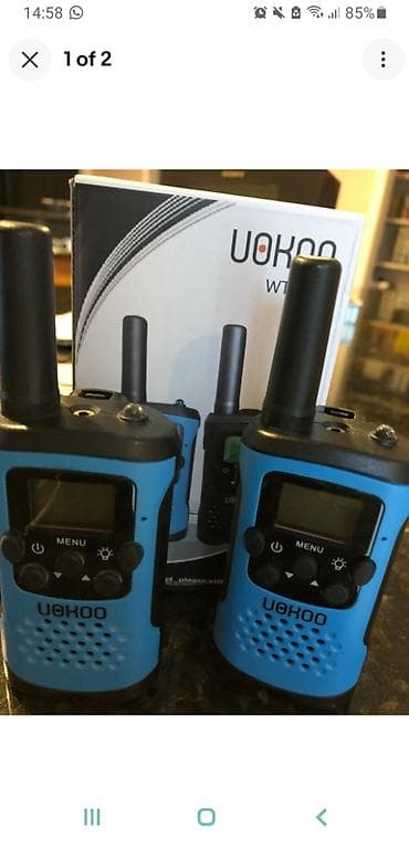 hoco ew 30: Uokoo wt-48 ratsiya, məsafə 6KM. Az işlənib. Batareyka ilə işləyir — 1