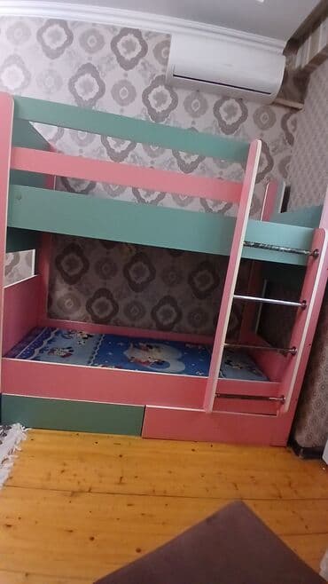 Oğlan və qız üçün, İşlənmiş, Çarpayı, Matras ilə, Siyirməli, Laminat