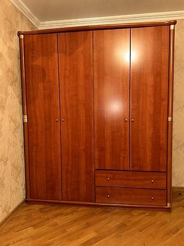 dolab usaq: 4 qapılı, Siyirməli, Qəhvəyi, Digər material, Açılan, Düz dolab — 2