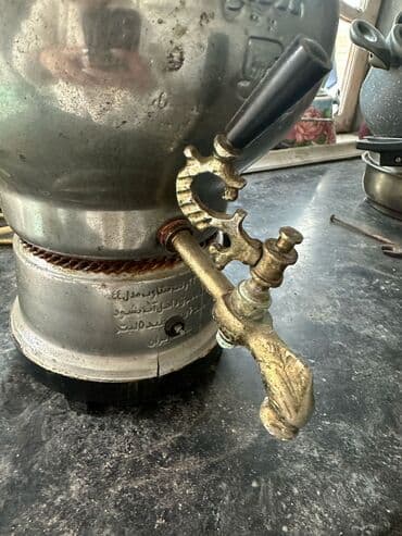 elektirik samavar: Elektrik samovar - Material: metaldan (gövdə və qapaq), pirinç kran - — 4