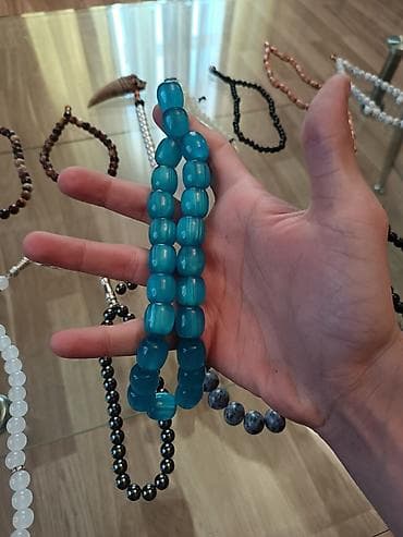 gumus tesbeh: Bazarda belə çeşid və belə qiymət yoxdur! ​Təbii daş, türmə işi, əl — 6