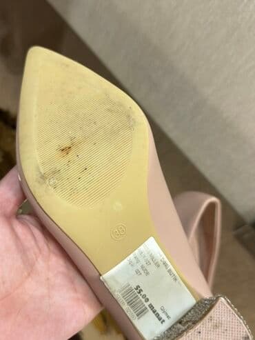 barya ayakkabı: Tuflilər, Ölçü: 38, rəng - Bej, İşlənmiş — 2