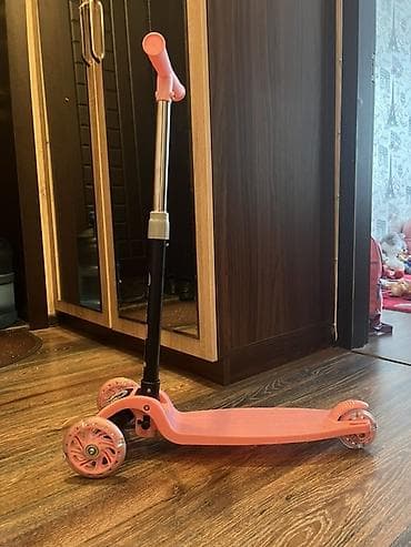 yun corab: Uşaqlar üçün yemək stolu + hədiyyə skuter - Komplekt: çəhrayı rəngli — 4