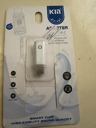 ucuz bluetooth qulaqlıq: KH KY-197 Type-C audio adapter - USB Type-C girişli cihazlarda 3.5 mm — 1