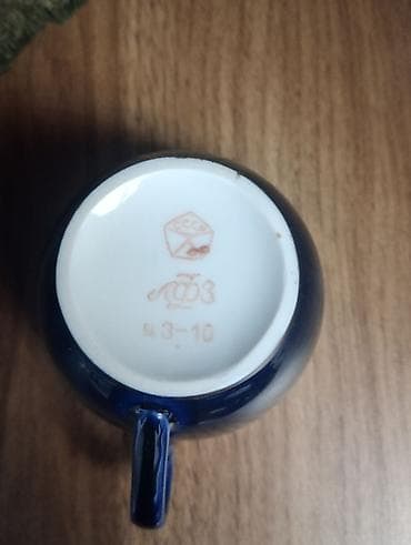 versace servis: Çay dəsti, rəng - Göy, Farfor, SSRİ — 4