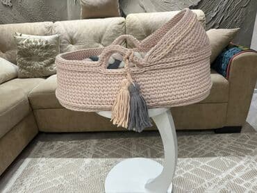 Детская корзинка для сна с косичкай, uşaq zənbili