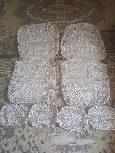 vaz 2107 salon: Əl işi toxuma avtomobil oturacaq üzləri dəsti - Material: möhkəm — 3