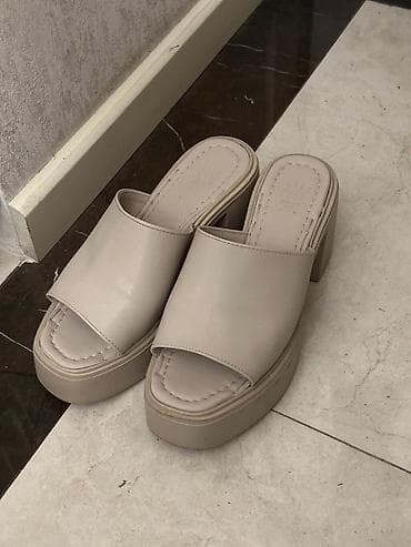 ayaqqab: Qadın üçün platformalı açıq burunlu tərtibatlı terk-sandalet - Rəng — 5