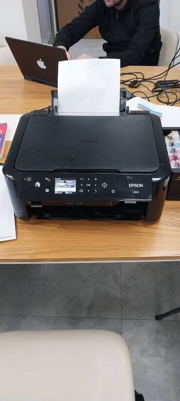 printer işlənmiş: Epson L850 6rəng,kseroks,skaner,printer,flaşkartdan çap.A4 formatlı — 1